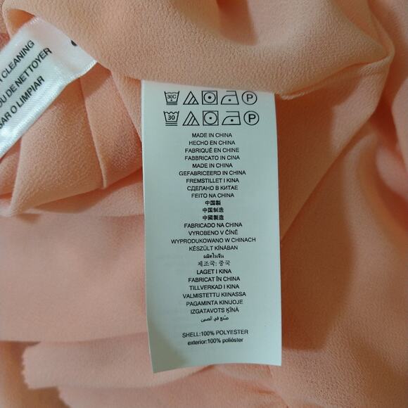 AM Michael Kors Pink Ruffled Tiered Midi Maxi Dress NWT S Coquette Feminine Cute - Picture 11 of 13